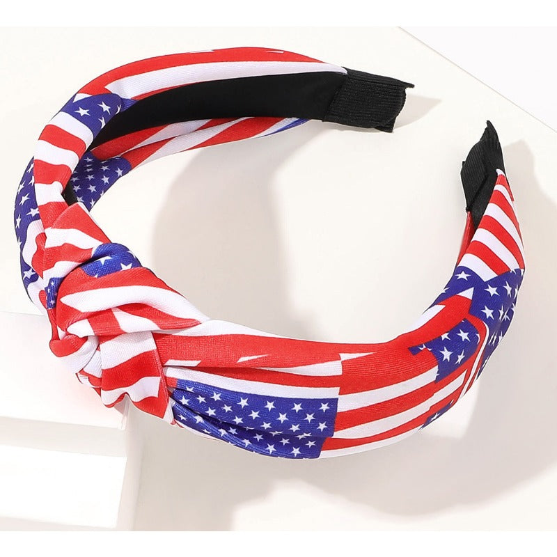 Wholesale American Independence Day Star Knotted Headbands